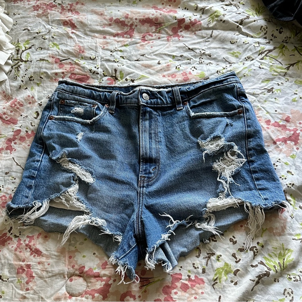 Abercrombie High Waist Mom Denim Short
